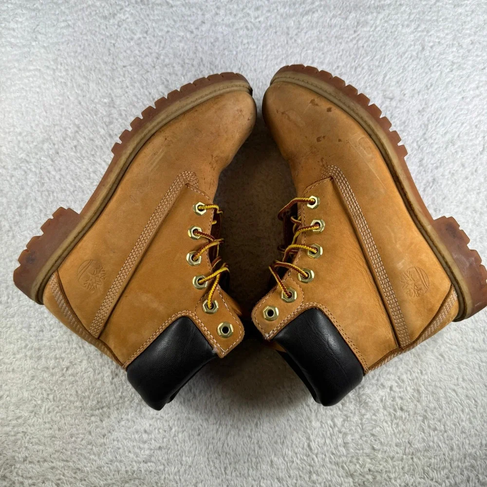 Timberland 6 Inch Premium Waterproof Boots Wheat Nubuck Leather 6.5 M / 8 W